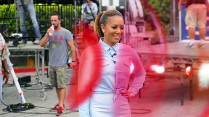Scary Spice Mel B Splits Her Skirt