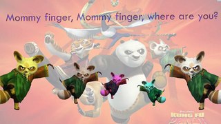 Kung Fu Panda Finger Family Song Daddy Finger Nursery Rhymes Wolf Po Ping Shifu Rhino Full