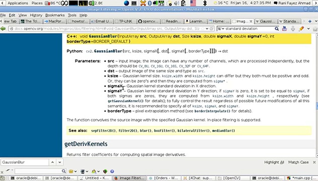 OpenCV Using C++ Lesson 17  Using GaussianBlur To Smooth A Picture (Arabic Version)