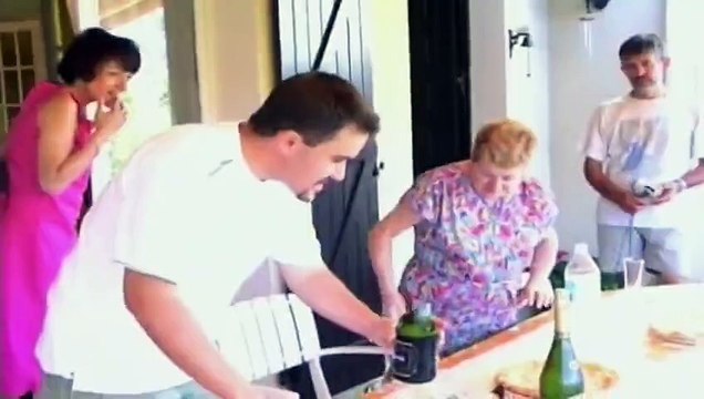 How not to pop champagne bottles on new year's eve - Rumble