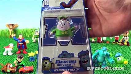 cars 2 Monsters University Movie - Mike Wazowski & Sulley's friend Squishy - Disney Toys! Squishy