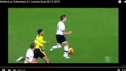 Goal Erik Lamela Watford 0 - 1 Tottenham
