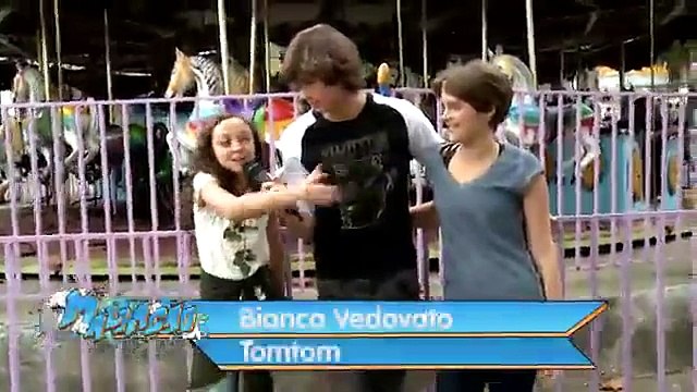 Bastidores da gravação ,cena Perina no parque