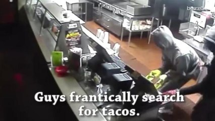 Taco restaurant turns robbery footage into commercial