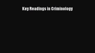 Key Readings in Criminology [Download] Online