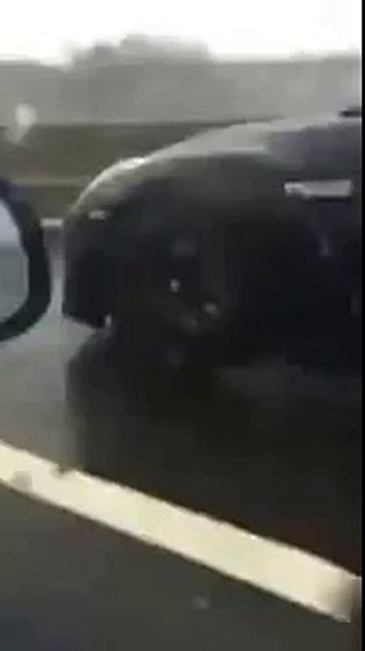 nissan gtr R35 in rain backfire and exhaust sound with fireballs