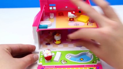 Hello Kitty Unboxing Play doh STOP MOTION Play doh Surprise eggs Huevos sorpresa