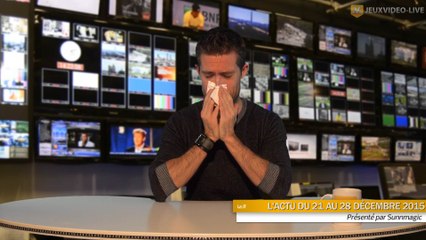 Le JT JVL #16 : L'essentiel de l'actualité Jeux Vidéo du 21 au 27 décembre 2015