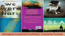 PDF Download  Managing Investment Portfolios A Dynamic Process PDF Online