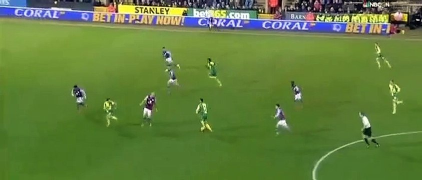 Dieumerci Mbokani Goal - Norwich 2 - 0 Aston Villa - 28_12_2015