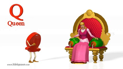 A for Apple Nursery rhymes 2 3D Animation Alphabet ABC Songs for children (ABC Song)