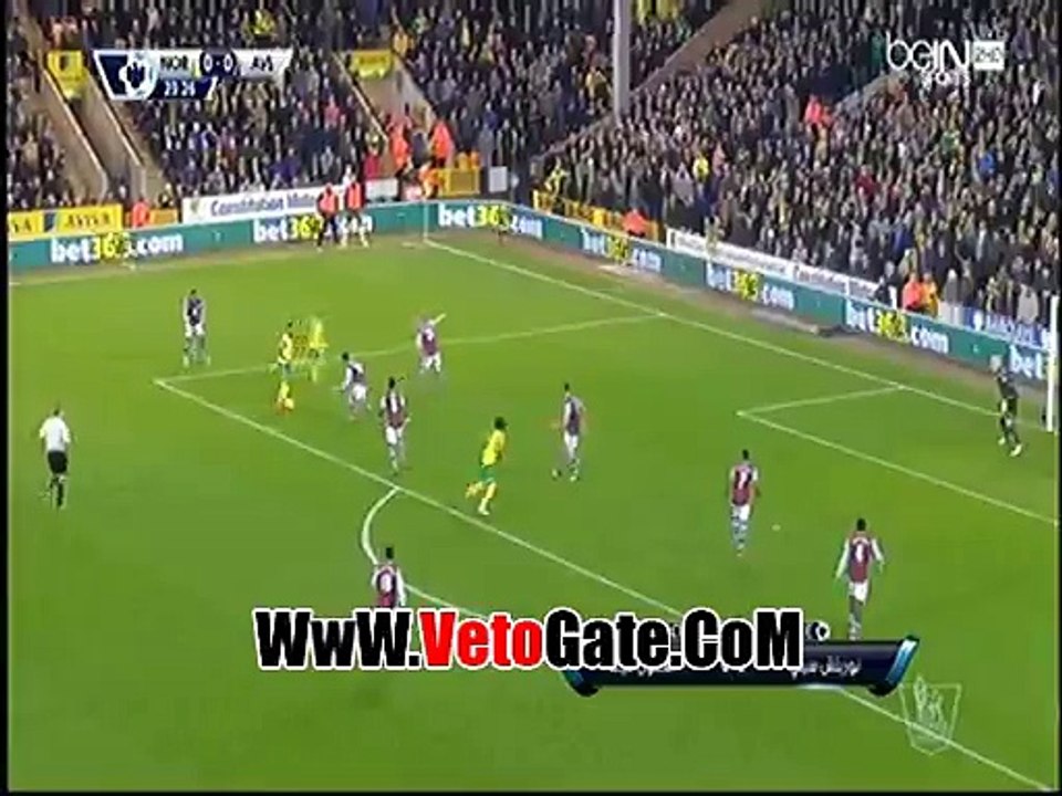 "نوريتش سيتى"يفوز بثنائيه نظيفه امام "استون فيلا"