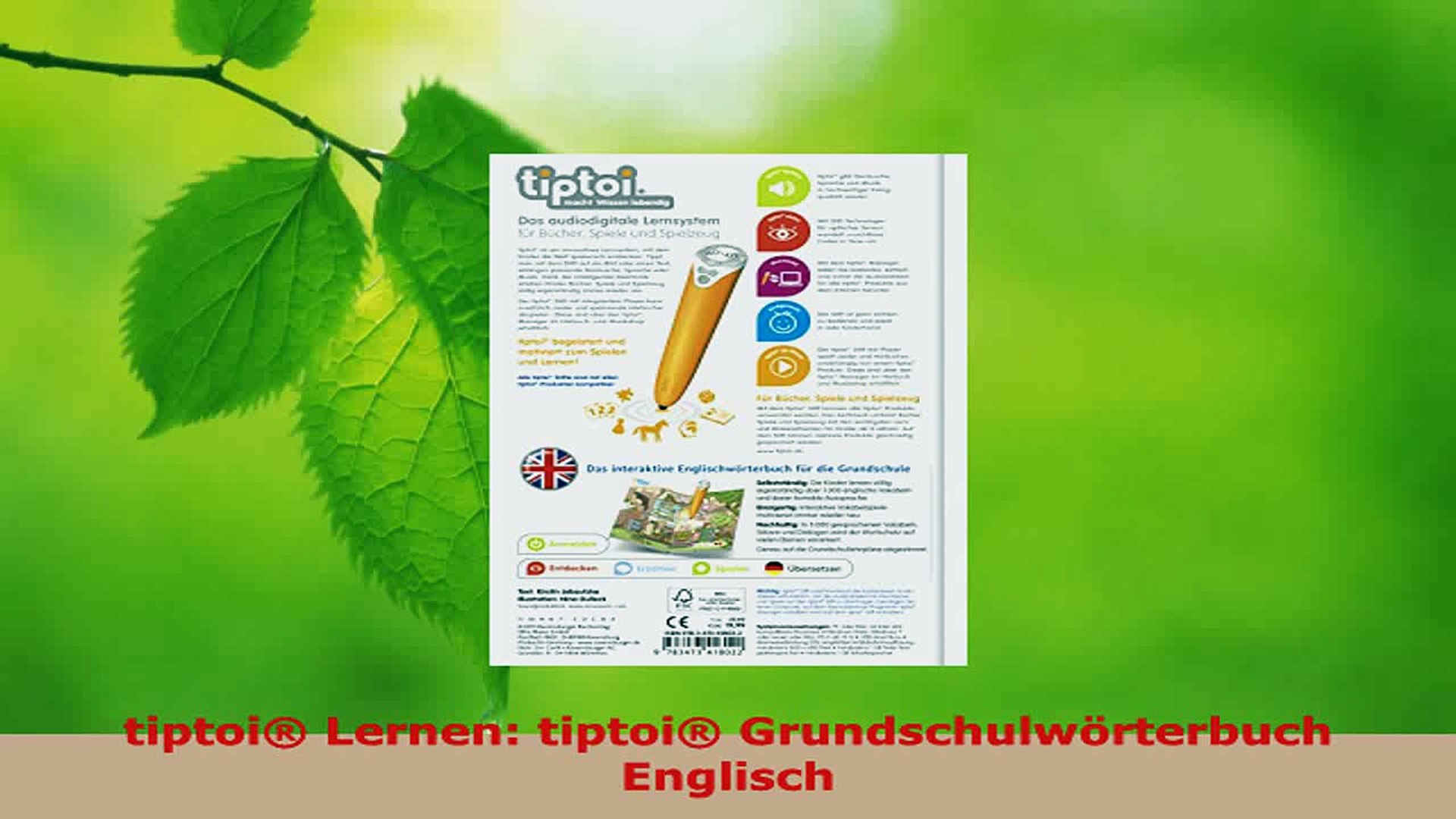 ⁣Lesen  tiptoi Lernen tiptoi Grundschulwörterbuch Englisch Ebook Online