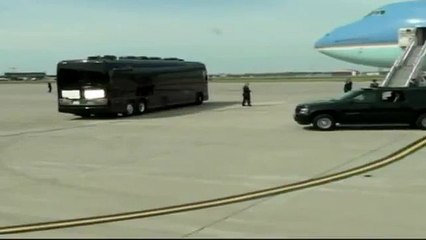 Obama's armored black bus