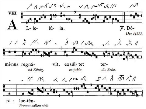 Alleluia gregorian 'Dominus regnavit', Dominica III post Epiphaniam (3è dimanche du temps ordinaire)