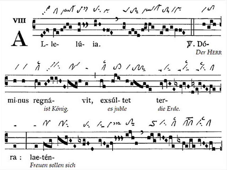 Alleluia gregorian 'Dominus regnavit', Dominica III post Epiphaniam (3è dimanche du temps ordinaire)