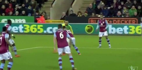 Norwich 2 - 0	 Aston Villa - Highlights - 28/12/2015