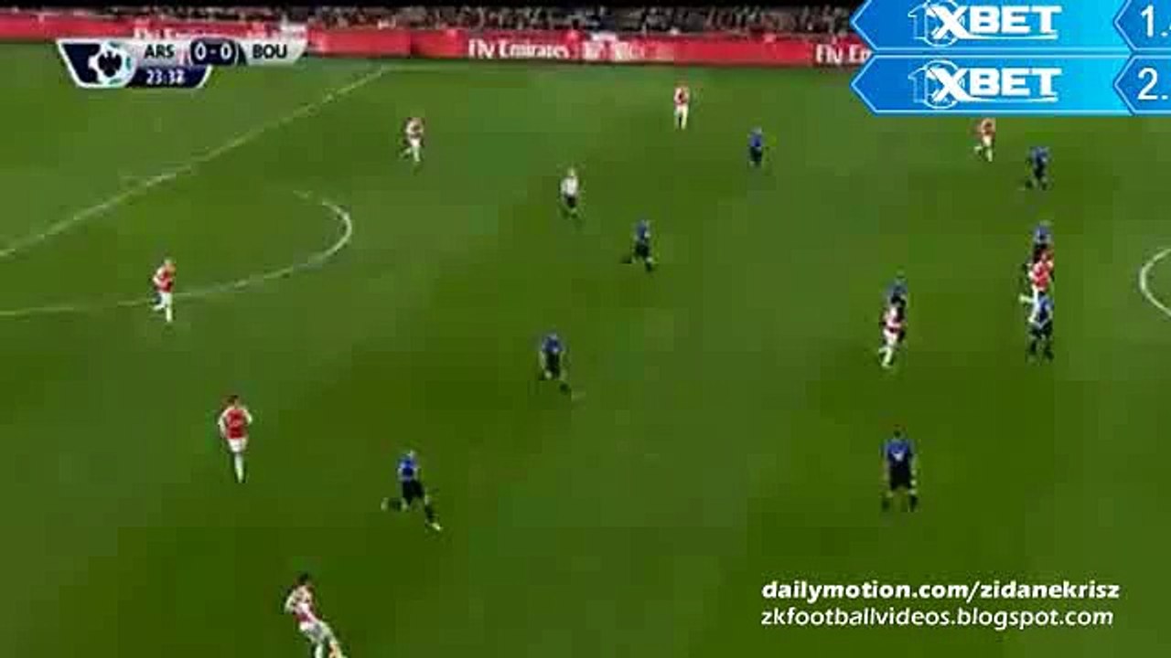 Theo Walcott Huge Miss - Arsenal v. Bournemouth 28.12.2015 HD