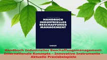 Lesen  Handbuch Industrielles Beschaffungsmanagement Internationale Konzepte  Innovative PDF Frei