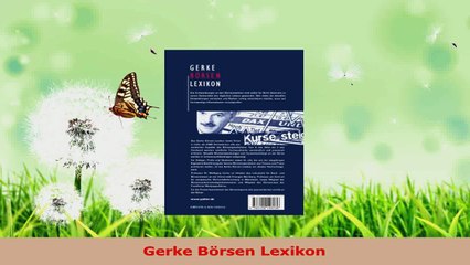 Lesen  Gerke Börsen Lexikon PDF Frei