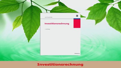 Download  Investitionsrechnung PDF Online