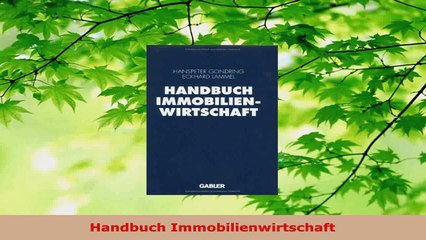 Download  Handbuch Immobilienwirtschaft PDF Online