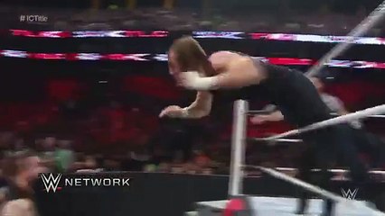 Lunatic finch Dean Ambross vs kewin owens champion ship match in TLC 2015 13_12_