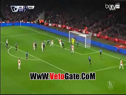 الارسنال يتقدم بهدف نظيف امام بورنموث بالشوط الاول