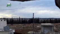 حلب: الجيش السوري الحر يستهدف تجمعات قوات النظام على جبهة البحوث العلمية بمدفع جهنم