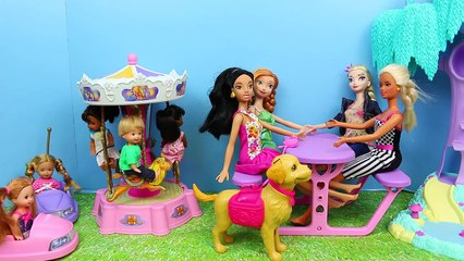 Barbie Scared of Dog Poop!!! Worst Barbie Career Ever + Elsas Frozen Kids Pick Up Gross P