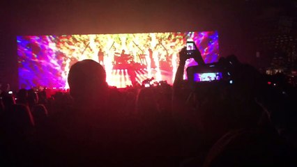 The Weeknd performs the Hills in Calgary Alberta Canada November 29