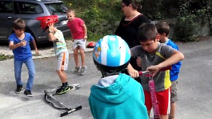 Anniversaire Joris 2015 : Course de Trotinette