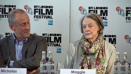 The Lady In The Van London Film Festival Press Conference Cast Interviews - Maggie Smith