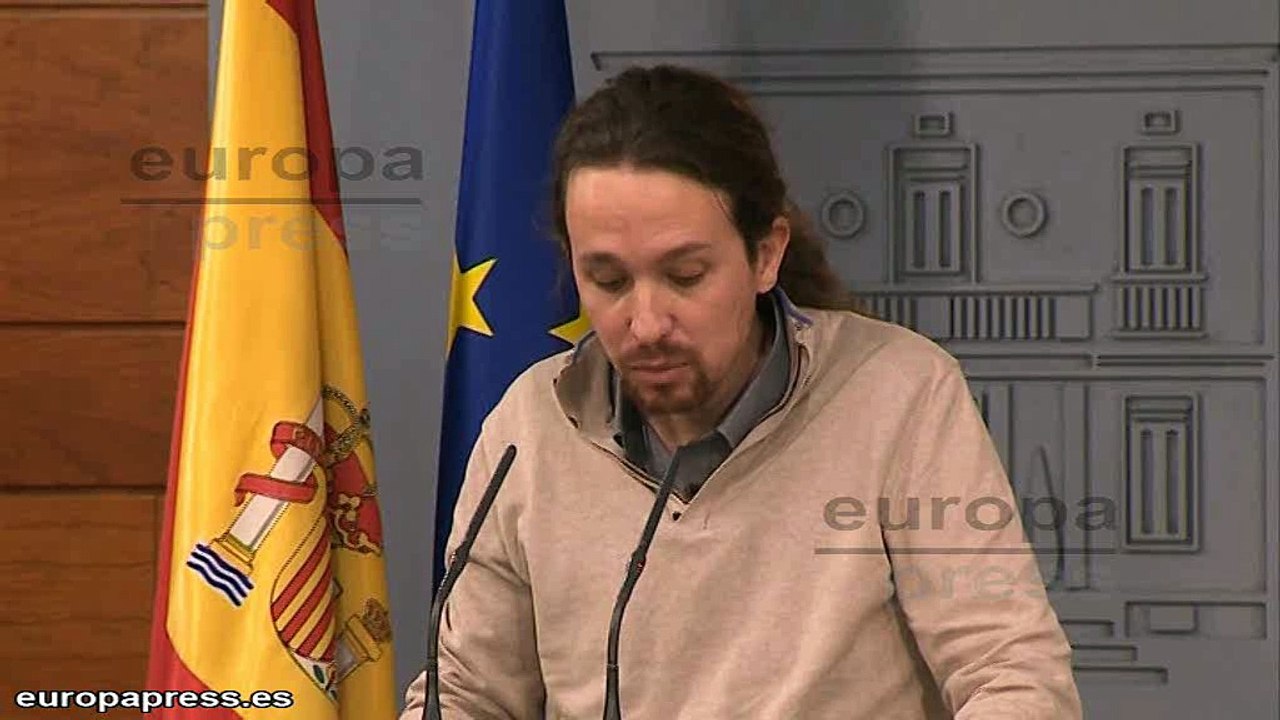 Iglesias ve posible una coalición PP, PSOE y C's
