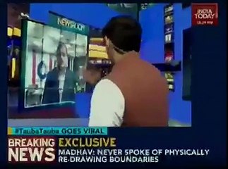 Qaisar Kokhar telling India media to do TaubaTauba to Indian Media