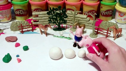 lego Peppa Pig And Friends Kinder Surprise Eggs Play Doh Snowman Olaf Toys for Kids 2015