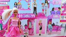 BARBIE MALL DisneyCarToys Frozen Elsa, Spiderman and Mike The Merman at Mall Review