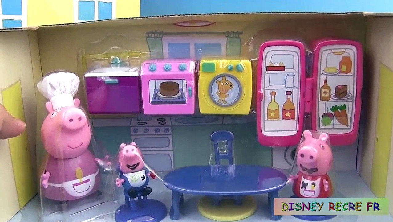 Play Doh Peppa Pig Kitchen Cuisine de Mami Pig Jouet Macaron le Glouton Cookie Monster