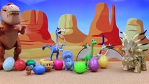 The Good Dinosaur Forrest Woodbrush Surprise Egg Party with Arlo and Butch Giving Dinosaur Eggs