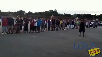 Man Jumps Over Speeding Car