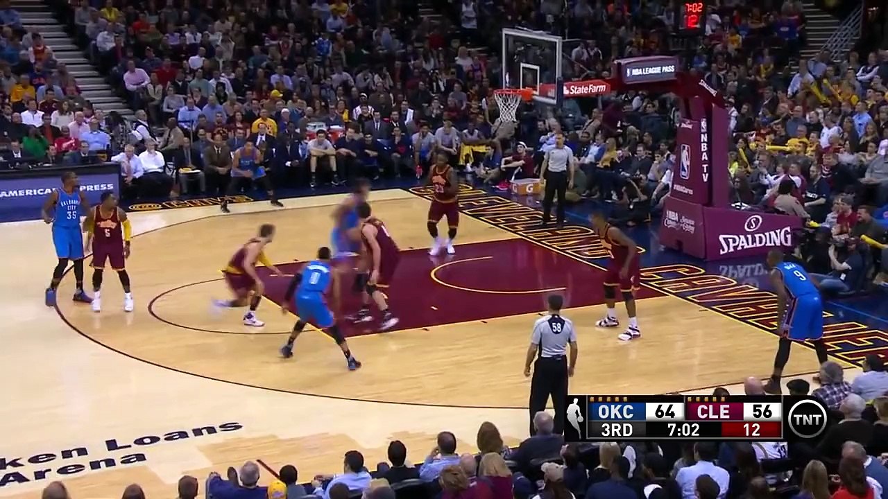 Steven Adams Poster Dunk On LeBron James | Thunder vs Cavaliers | Dec 17, 2015 | NBA 2015-16 Season