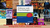 PDF Download  Fuhren Mit Psychologie Menschen Effizient Und Erfolgreich Fuhren German Edition Download Online