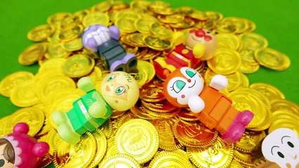 アンパンマンおもちゃアニメ ばいきんまんが金のなる木でお金持ちに？PPCandy Channel Anpanman Toy Anime