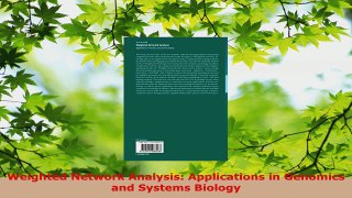 Read  Weighted Network Analysis Applications in Genomics and Systems Biology Ebook Free
