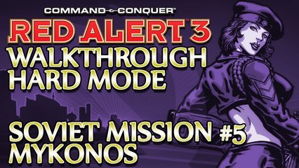 Ⓦ Command and Conquer: Red Alert 3 Walkthrough ▪ Hard - Soviet Mission 5 ▪ Mykonos [1080p]
