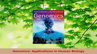 Read  Genomics Applications in Human Biology Ebook Free