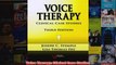 Voice Therapy Clinical Case Studies