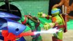 Batman Transforming Batmobile Shows Ninja Turtles Raphael Accidentally Shoots Leonardo