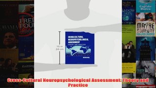 CrossCultural Neuropsychological Assessment Theory and Practice