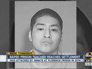Raped prison teacher reaches settlement